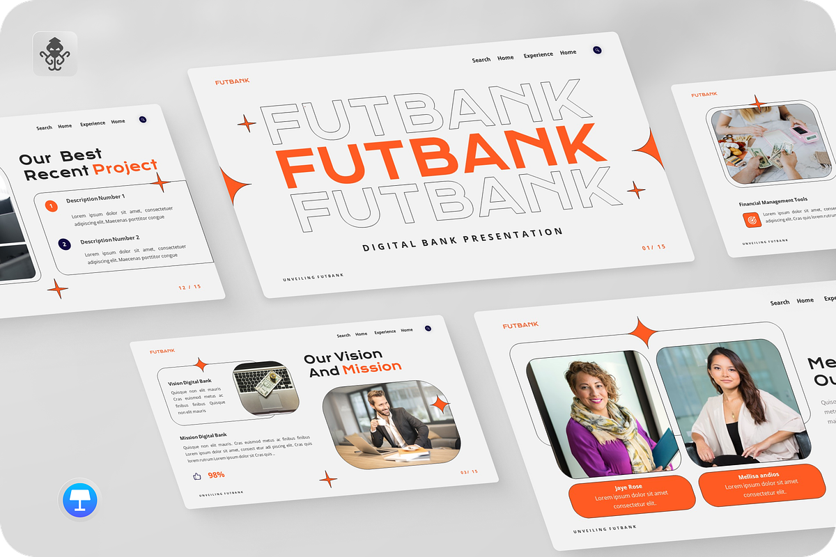 Futbank - Digital Banking Keynote, a Presentation Template by SquidPixey (Photo 1 of 6)