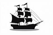 Classic Sailing Ship Vector Bundle, a Graphic by balal (Thumbnail 5 of 11)