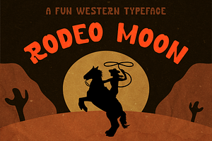 Rodeo Moon A Western Slab Serif Font