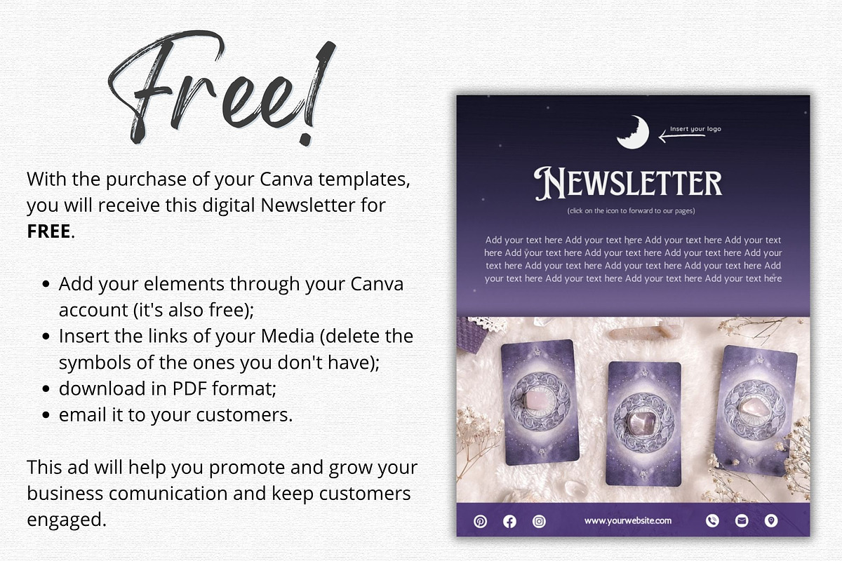 Tarot Reading Social Media Template, a Social Media Template by Talipic Designs (Photo 7 of 8)