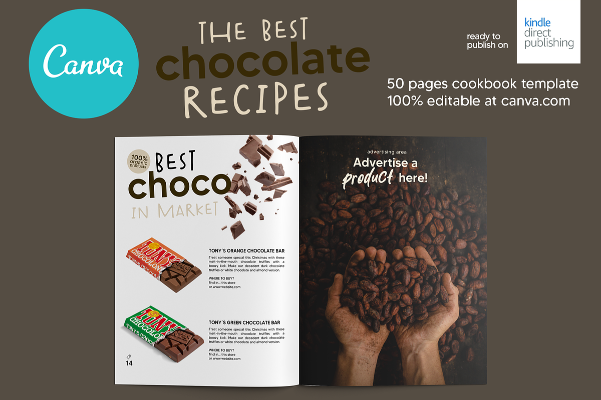 Canva Chocolate 8.5x11in Template, a Magazine Template by DeLaGranSiete (Photo 7 of 10)
