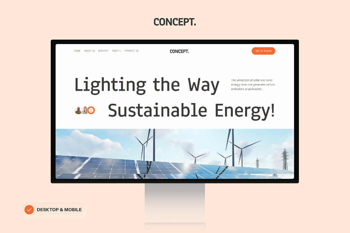 Solar & Renewable Energy Elementor, a WordPress Template by SLAB! Design (Photo 3 of 5)