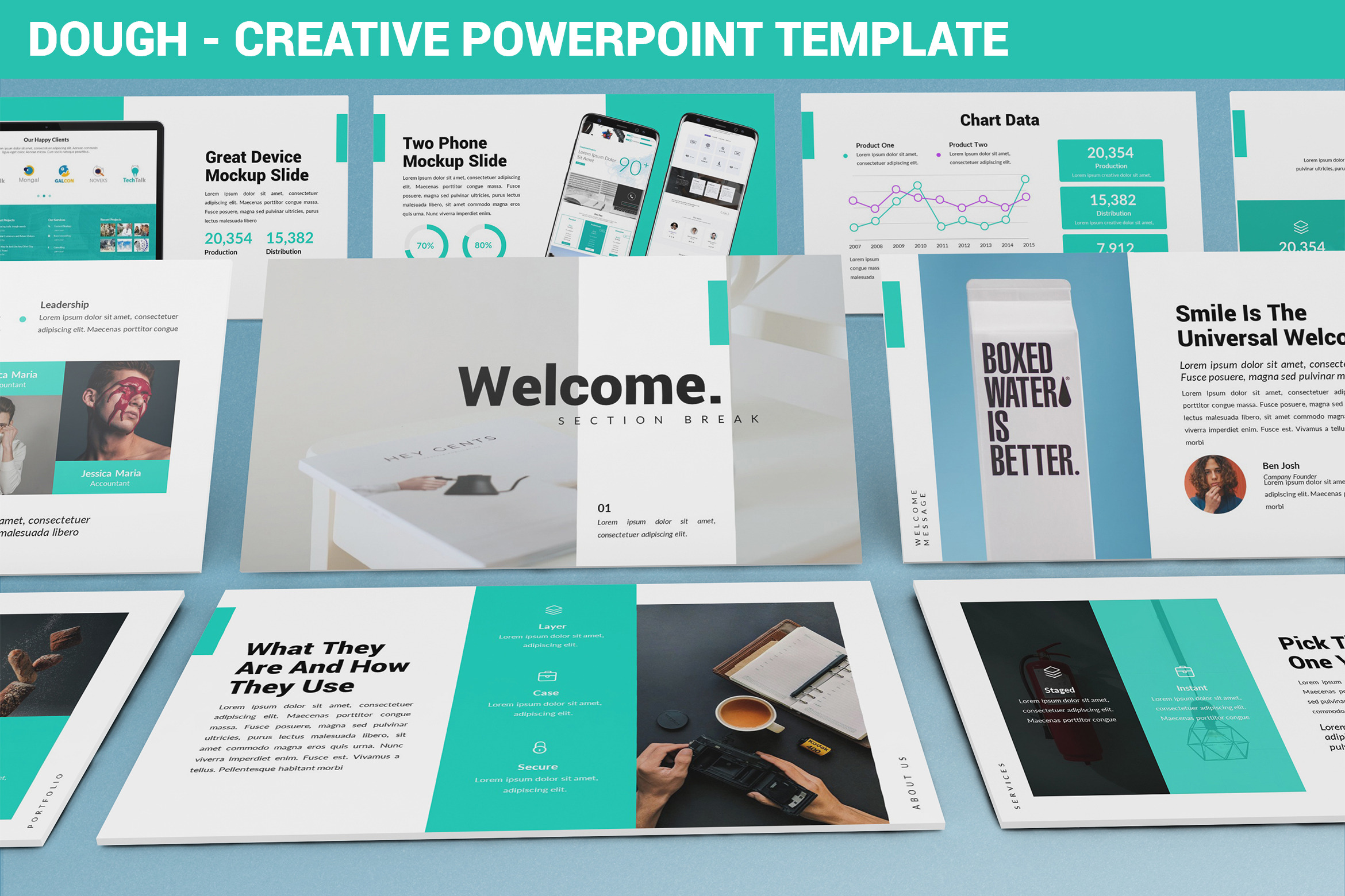Dough - Creative Powerpoint Template | Presentation Templates ...