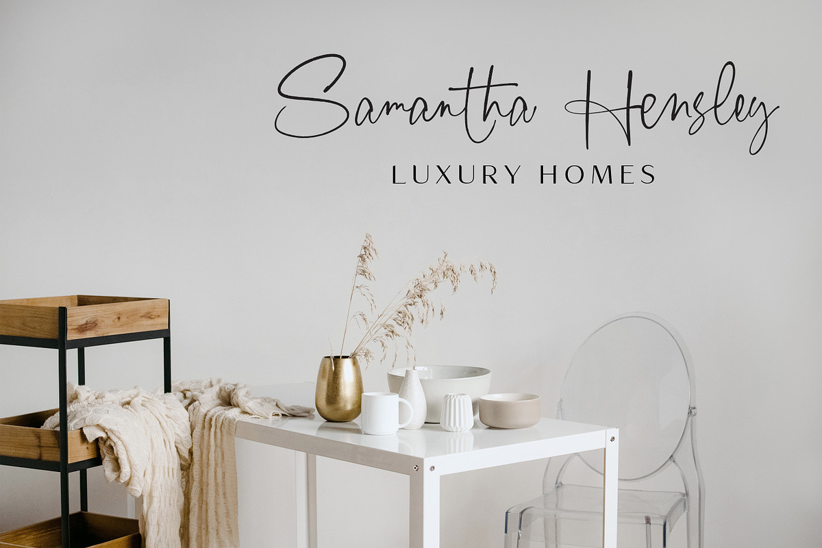 Houstonfield//Modern Script Font, a Handwritten Font by PeachCreme (Photo 8 of 13)