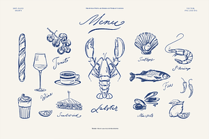 Hand Drawn Food & Menu Illustration, a Food Illustration by Summer Nightingale Art