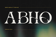 Modern Logo Font - Abho Luxury, a Serif Font by Nirmana Visual (Thumbnail 1 of 8)