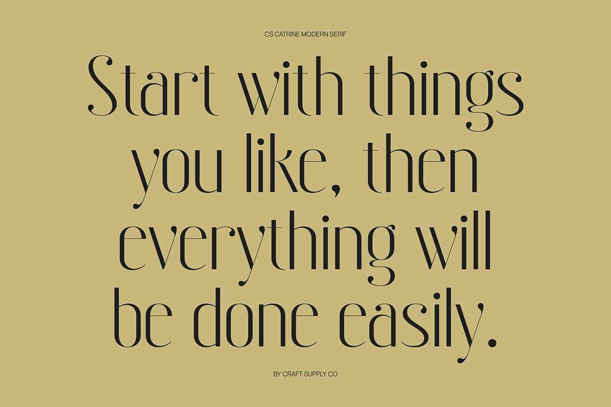 CS Catrine – Modern Sans Serif Font, a Sans Serif Font by Craft Supply Co. (Photo 2 of 8)