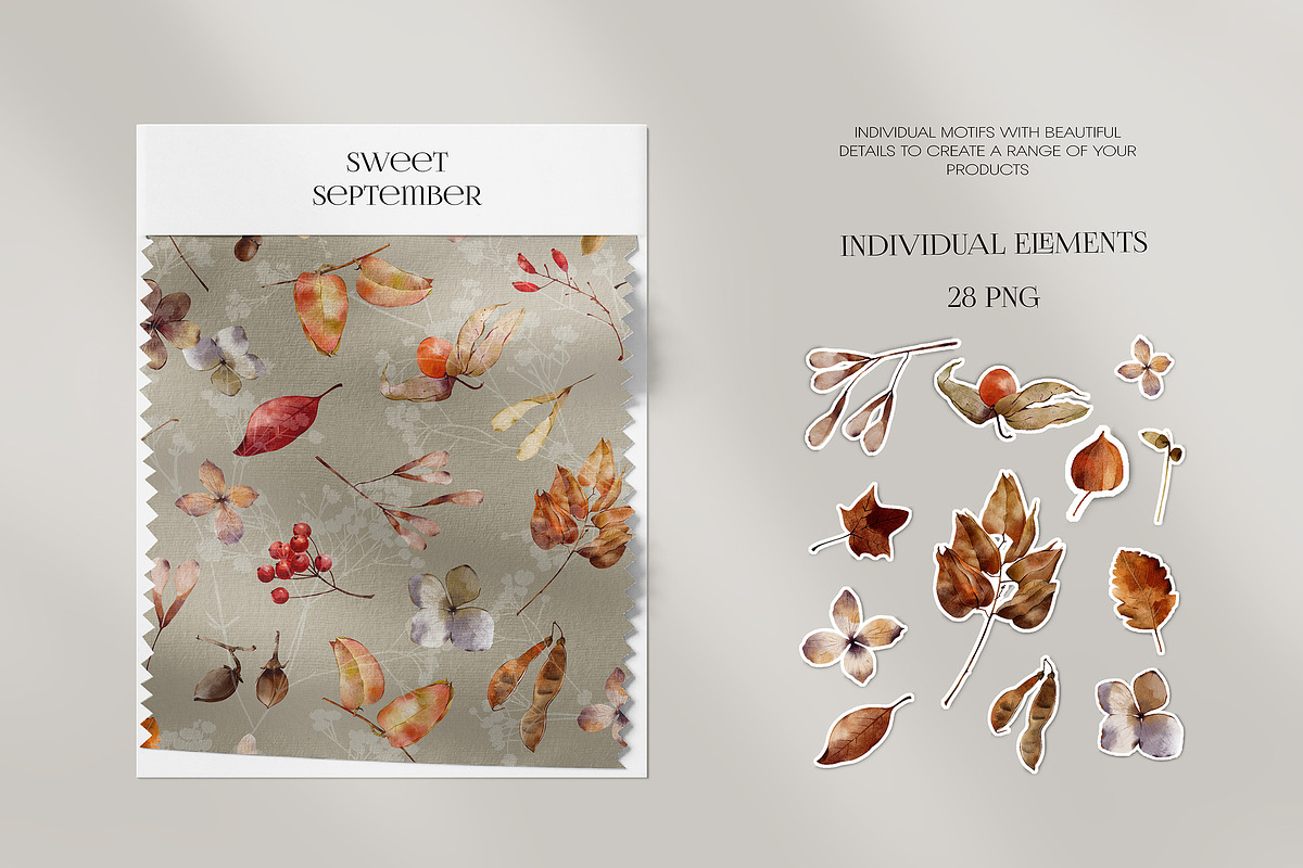 Watercolor Autumn Seamless Pattern, a Graphic by PROTEA Watercolor Studio (Photo 7 of 9)