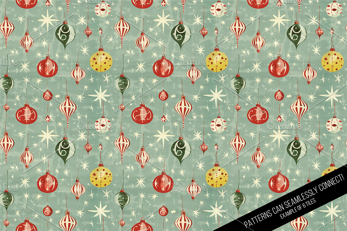 Vintage Holiday Digital Paper, a Pattern Graphic by Chromolume Studio (Photo 28 of 28)