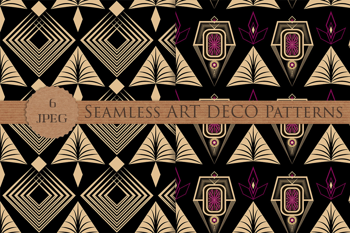 SALE! ART DECO seamless patterns, a Pattern Graphic by Futurel (Photo 3 of 4)