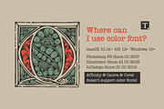 Medieval Initials. Gothic Drop caps, a Blackletter Font by kaer_shop (Thumbnail 7 of 12)