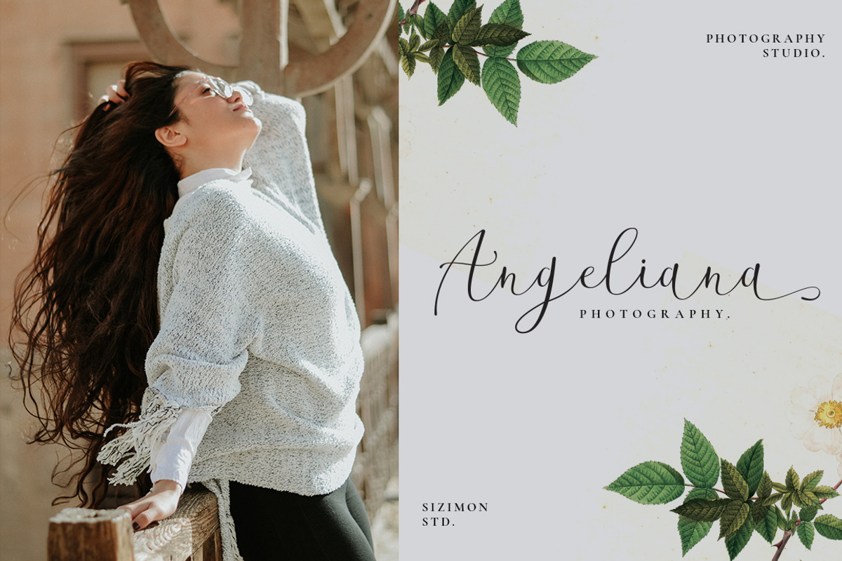 Beatisia Script, a Script Font by sizimon (Photo 2 of 6)