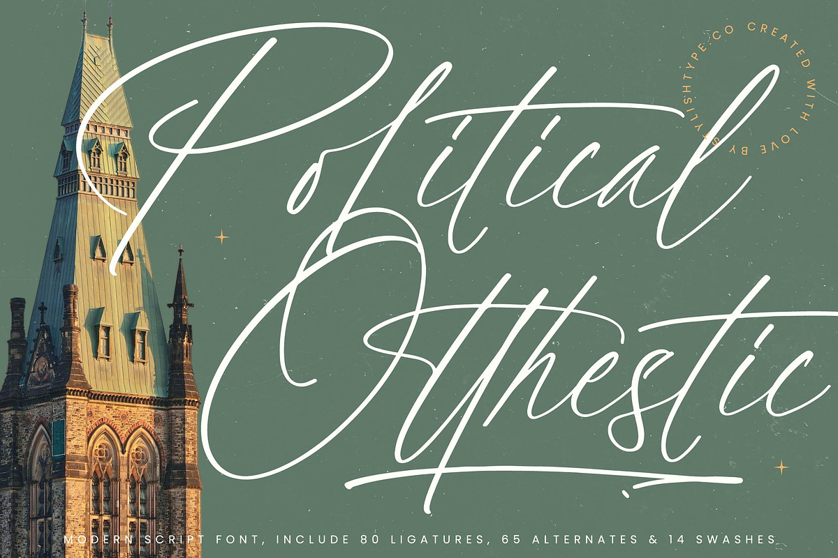 Political Otthestic Modern Script, a Script Font by stylishtype.co (Photo 1 of 20)