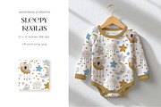 Sleepy Koalas – Seamless Patterns, a Pattern Graphic by PROTEA Watercolor Studio (Thumbnail 4 of 9)