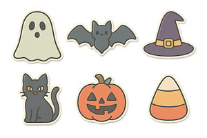 Halloween icons set featuring ghost,, an Illustration by Dvoevnore photos