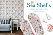 Watercolor Sea Shells Illustrations, a Work Illustration by TanataDesign (Thumbnail 9 of 10)
