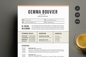 Resume Template 4 Pack | CV Template