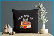 Indoor Cat Reading Coffee Gaming SVG, a Graphic by Creativeusart (Thumbnail 4 of 4)
