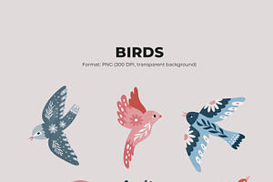 BIRDS Patterns & Graphics