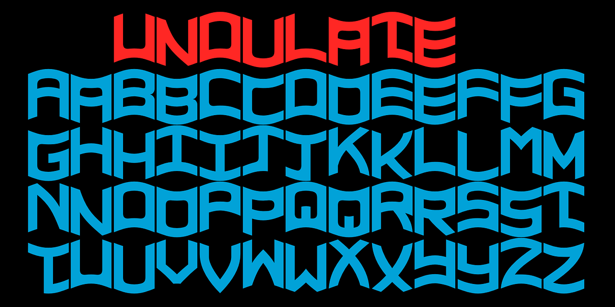 Undulate, a Sans Serif Font by Ingrimayne Type (Photo 2 of 6)