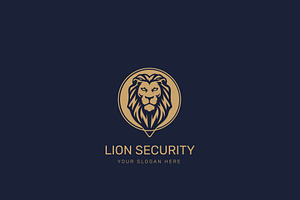 Lion Security Company Logo, a Branding & Logo Template by HueNestify