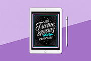 30 Frame Brushes for Procreate App, a Brush Add-On by Molly Jacques (Thumbnail 2 of 6)