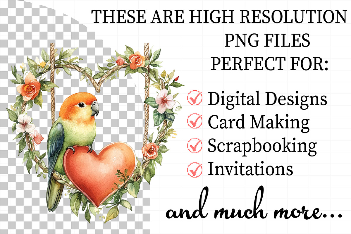 Boho Valentine’s Day Clipart, an Illustration by Daily.Designs (Photo 2 of 8)