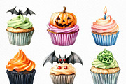 Halloween Scary Cupcake Clipart, an Illustration by Craft Nest (Thumbnail 3 of 6)