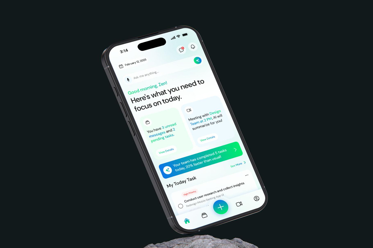 Synapz - AI Task Collaboration App, an UI Kit Template by Creative Perspective (Photo 3 of 6)