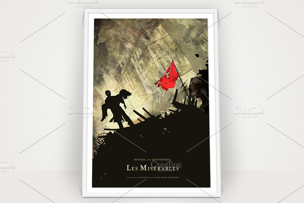 Les Miserables Poster Graphic, an Illustration by Paper Design