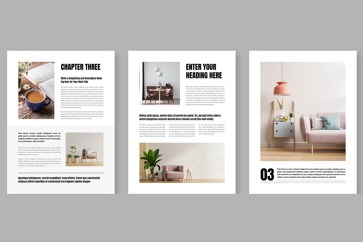 Minimal E-book Layout, an UI Kit Template by ContestDesign (Photo 6 of 7)