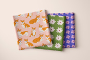 Corgi dogs and flowers., an Animal Illustration by Sweet Corner (Thumbnail 6 of 7)