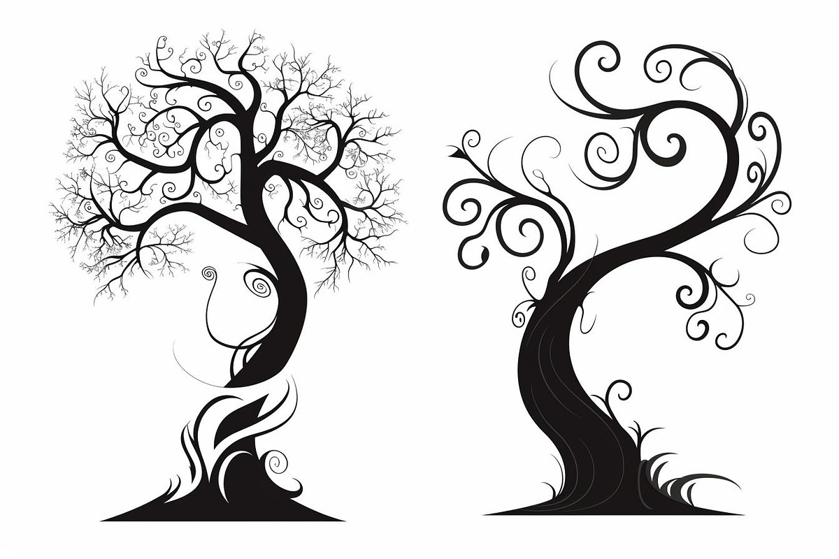 Tree Laser Cut Bundle | Decorative T, a Graphic by Designs_River (Photo 5 of 11)