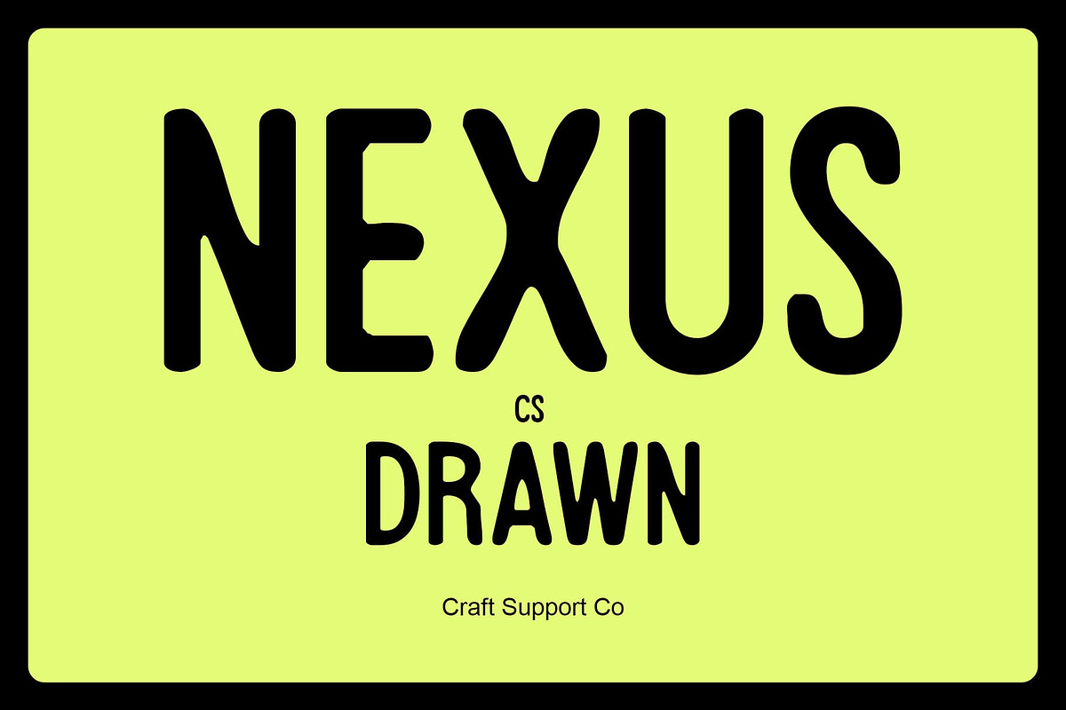 CS Nexus Drawn, a Sans Serif Font by Craft Supply Co. (Photo 1 of 8)