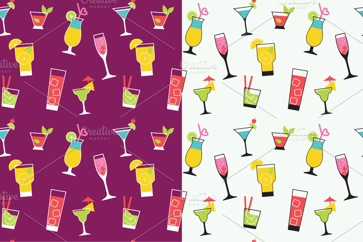 summer seamless pattern set, a Pattern Graphic by faitotoro (Photo 5 of 5)