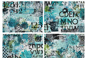 Aquamarine Abstract Textures, a Texture Graphic by Polka Dot Pixels (Thumbnail 4 of 5)