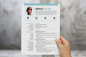 Creative 2 In 1 Word Resume