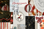 Vintage Christmas Holiday, a Decorative Illustration by 60secondsArt (Thumbnail 9 of 10)
