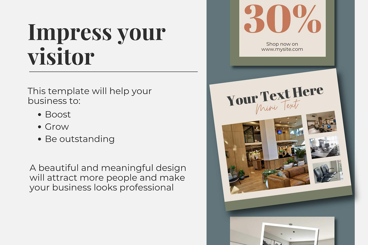 Minimal Canva Instagram Template, a Social Media Template by Everyday Perfection (Photo 2 of 8)
