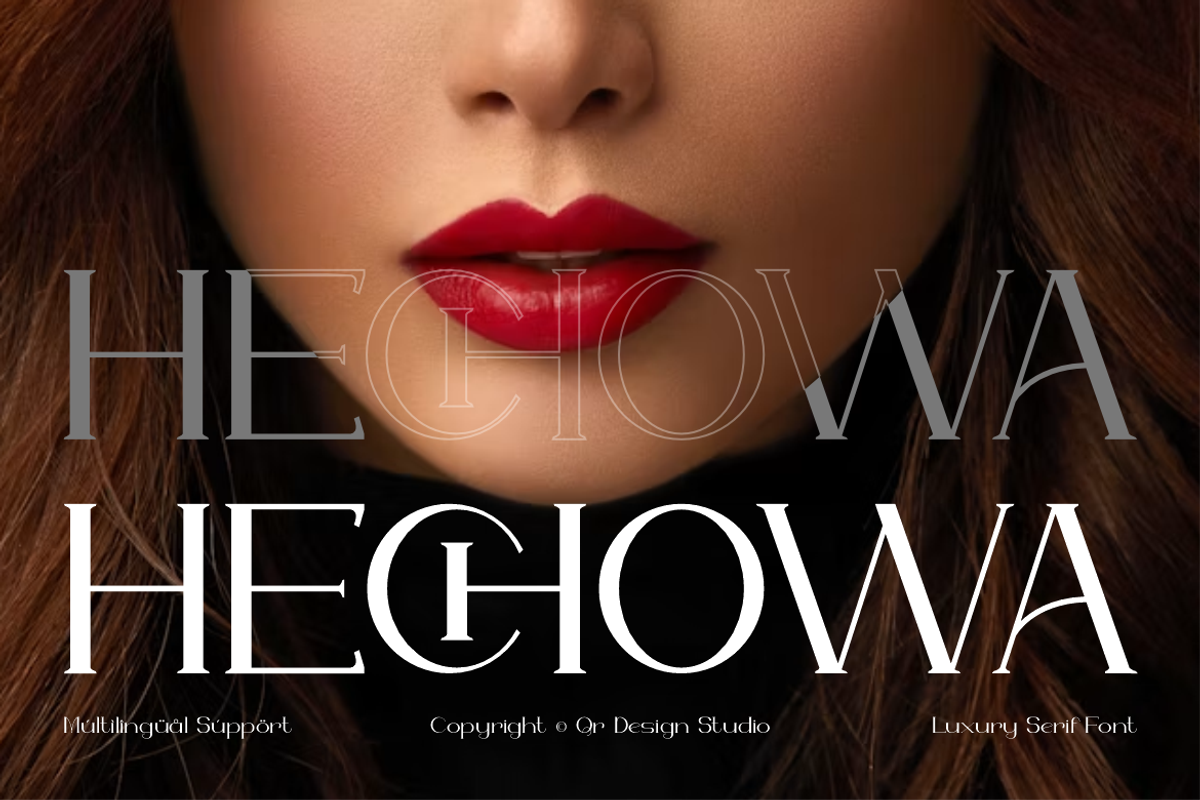 Hechowa - Elegant Fashion Font, a Serif Font by QR Design Studio (Photo 1 of 12)