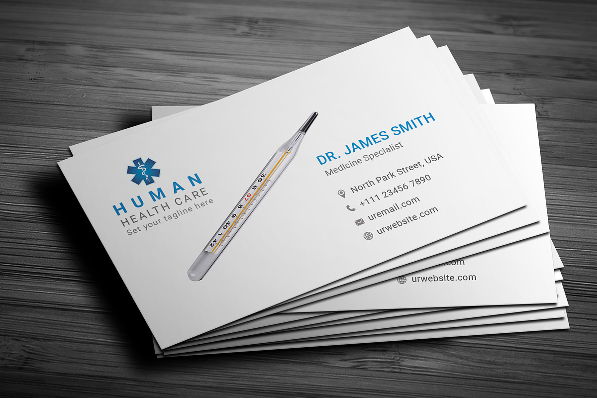 Doctor Business Card, a Business Card Template by graphicsunday (Photo 3 of 4)