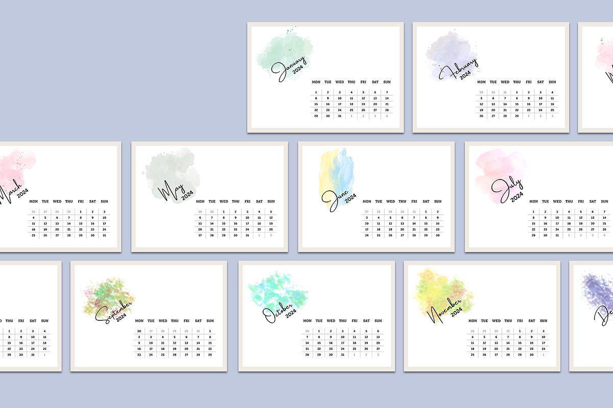 Calendar Template/Calendar 2024, a Stationery Template by Design Zone (Photo 6 of 6)
