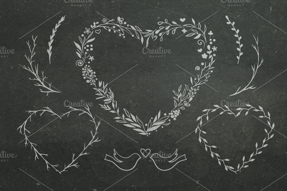 Valentine Day doodles, a Decorative Illustration by harmonia_green_art (Photo 2 of 5)