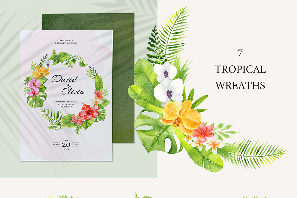 Tropical Elegance. Watercolors, a Decorative Illustration by Liliia Polos Illustration (Photo 8 of 12)