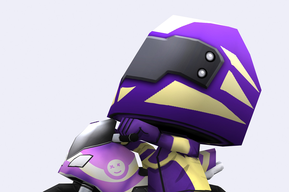 3DRT - Chibii racers - sport bikes, a Characters & Person 3D Model by ...