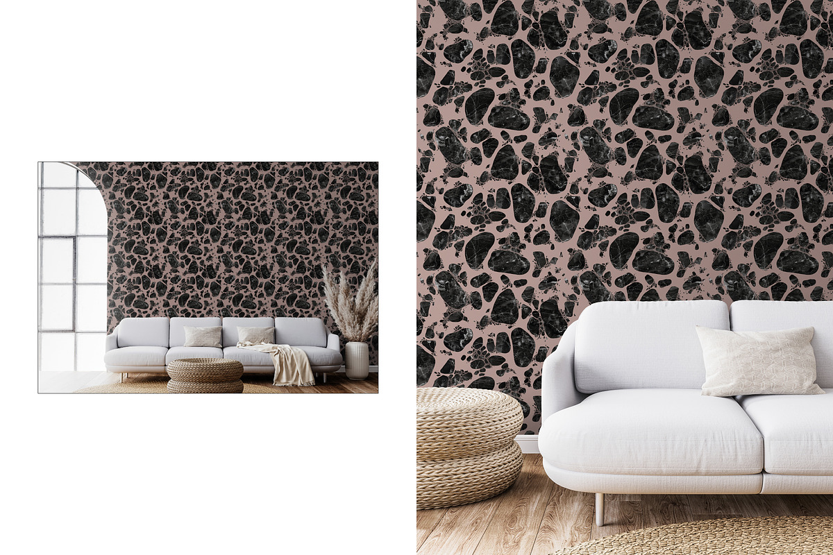 Terrazzo Black Pink Marble Pattern, a Graphic by 1995prints (Photo 2 of 3)