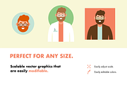 20 Vector Avatars, a Person Illustration by Hello Mister Frank (Thumbnail 2 of 5)