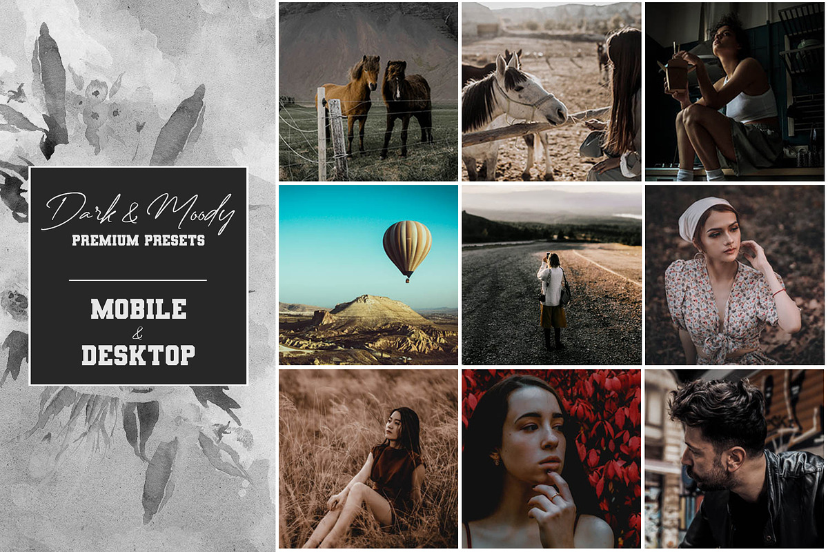 Dark and Moody Premium Presets, a Preset Add-On by Voleshads (Photo 1 of 7)