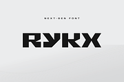 Rykx–Next Gen Bold Display Font, a Sans Serif Font by Ebad Designs (Thumbnail 1 of 8)