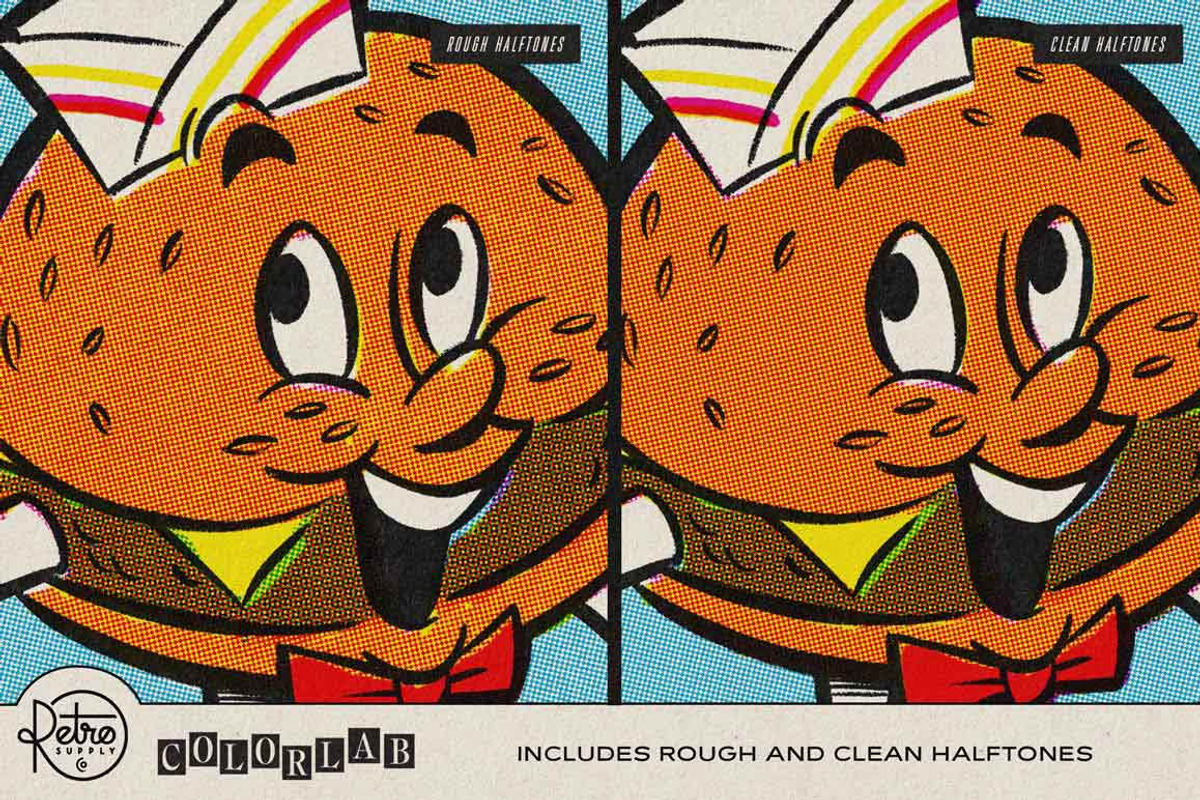 ColorLab Affinity Vintage Comic Kit, a Brush Add-On by RetroSupply Co. (Photo 7 of 12)
